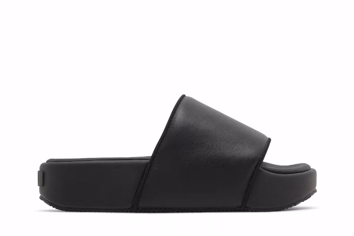 adidas Y-3 Slide Triple Black, view 2