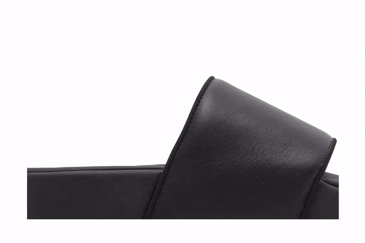 adidas Y-3 Slide Triple Black, view 3