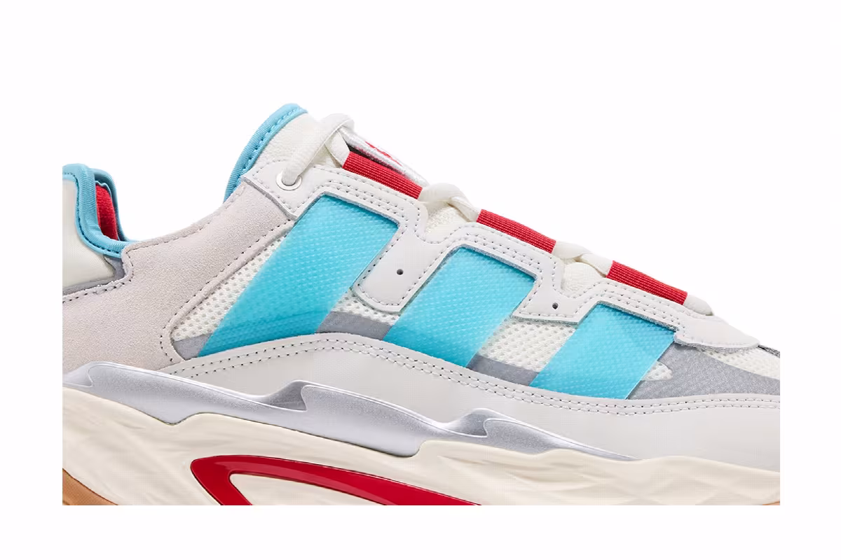 adidas Niteball Crystal White Preloved Blue, view 3