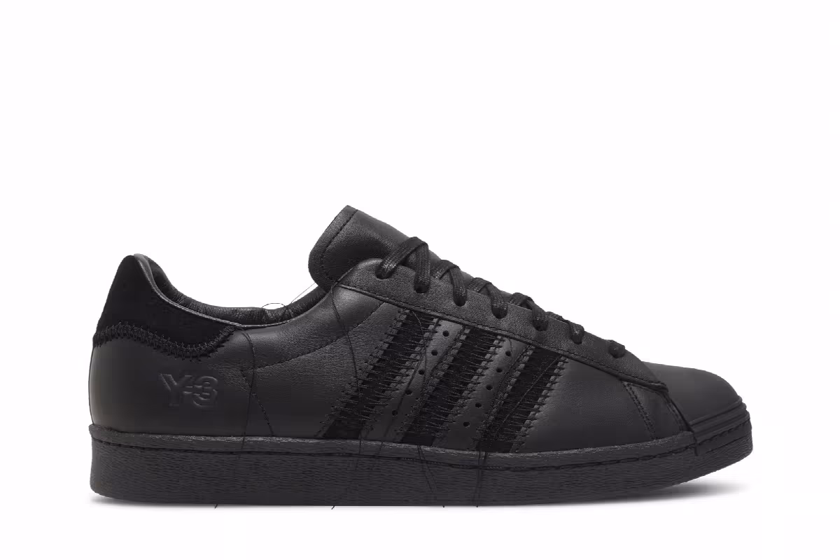 adidas Y-3 Superstar Triple Black, view 2
