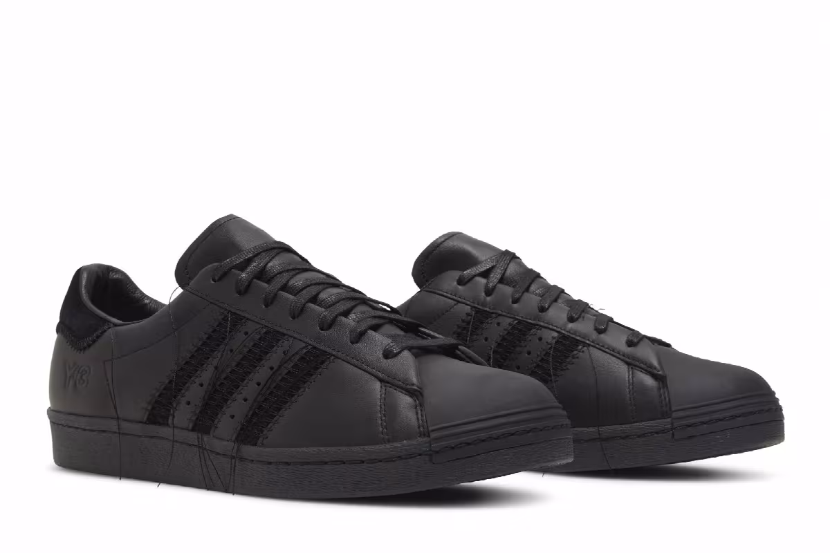 adidas Y-3 Superstar Triple Black, view 9