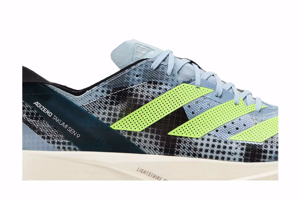 Adidas Adizero Takumi Sen 9 Wonder Blue Lucid Lemon, view 3