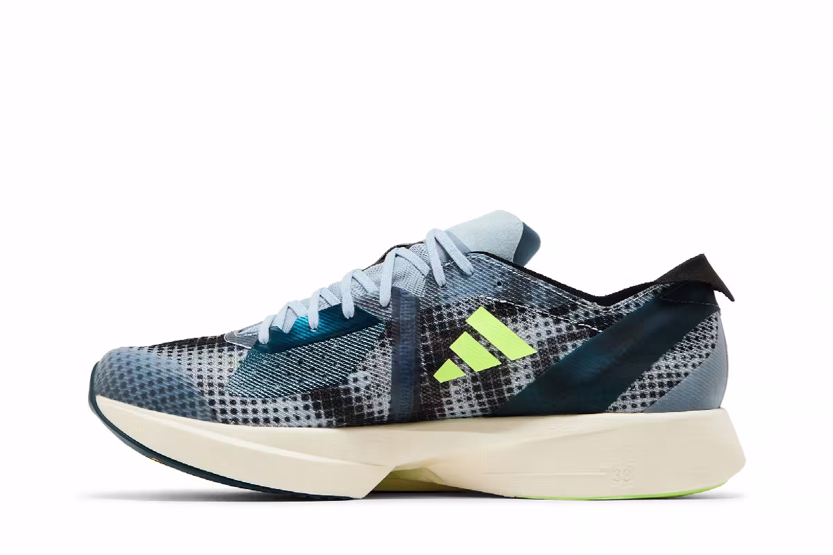 Adidas Adizero Takumi Sen 9 Wonder Blue Lucid Lemon, view 4