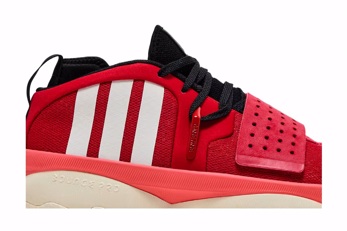 adidas Dame 8 EXTPLY Scarlet, view 3