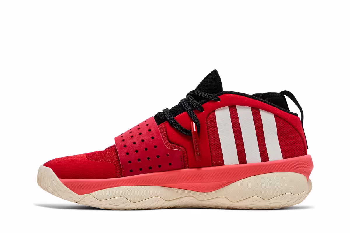 adidas Dame 8 EXTPLY Scarlet, view 4