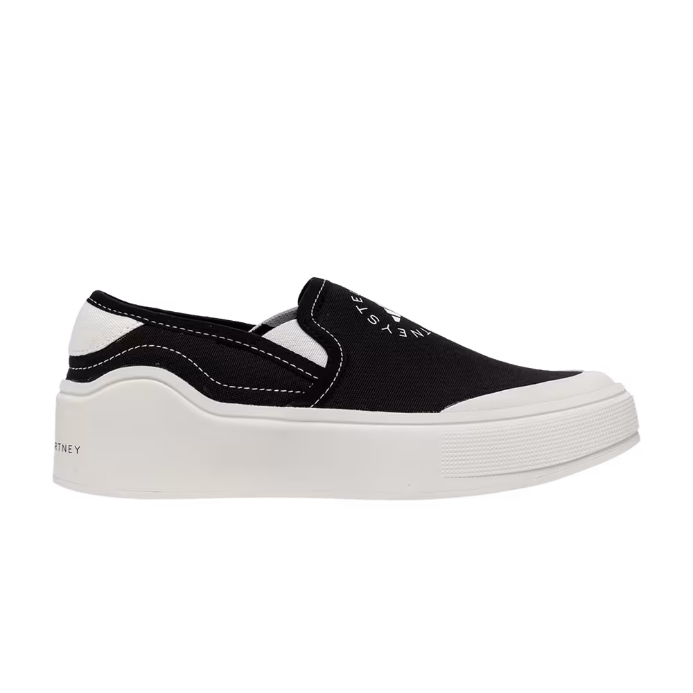 Stella McCartney x adidas Women's Court Slip-On Core Black
