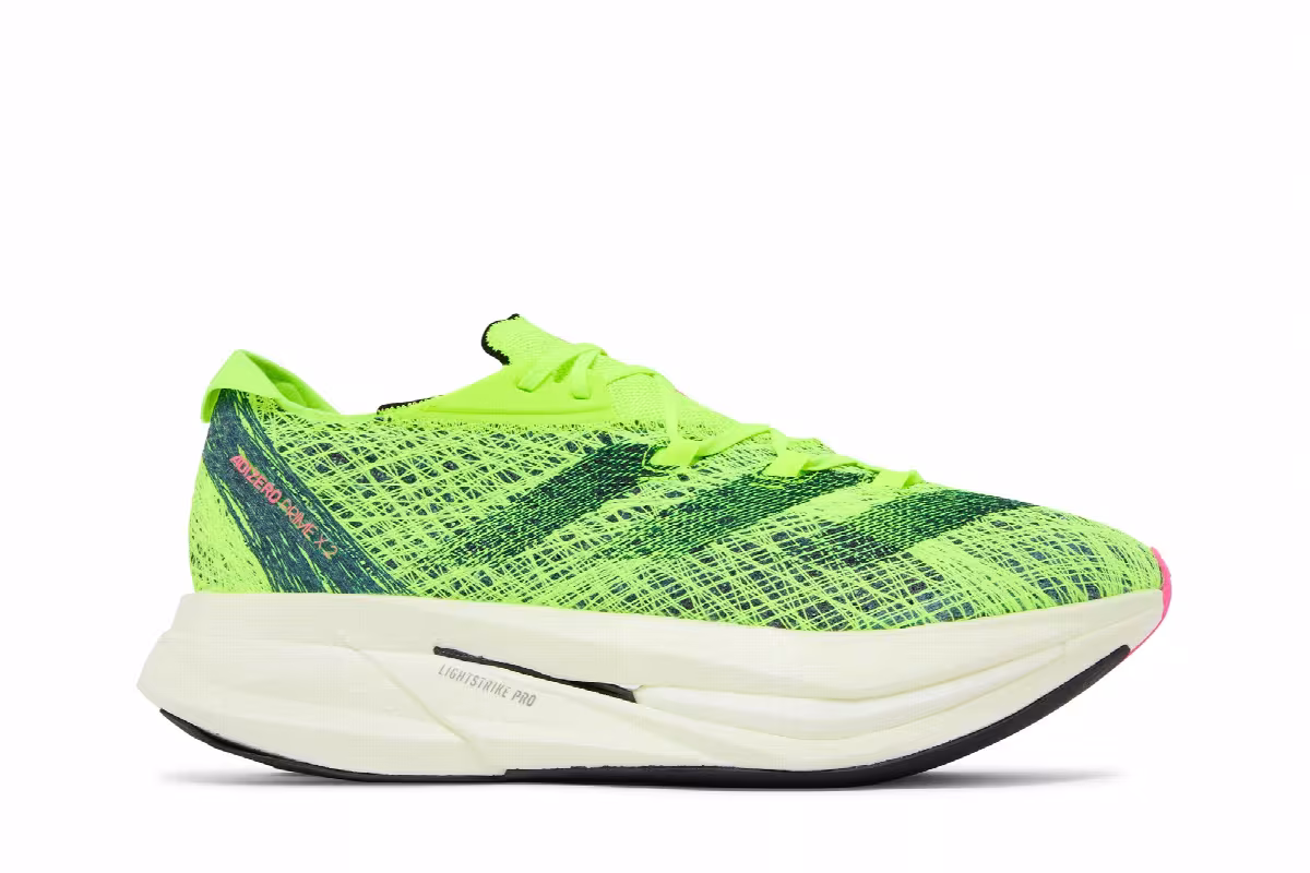 adidas Men's Adizero Prime X 2.0 Strung Lucid Lemon, view 2