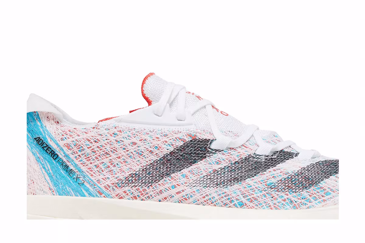 adidas Adizero Prime X 2.0 Strung White Lucid Cyan, view 3