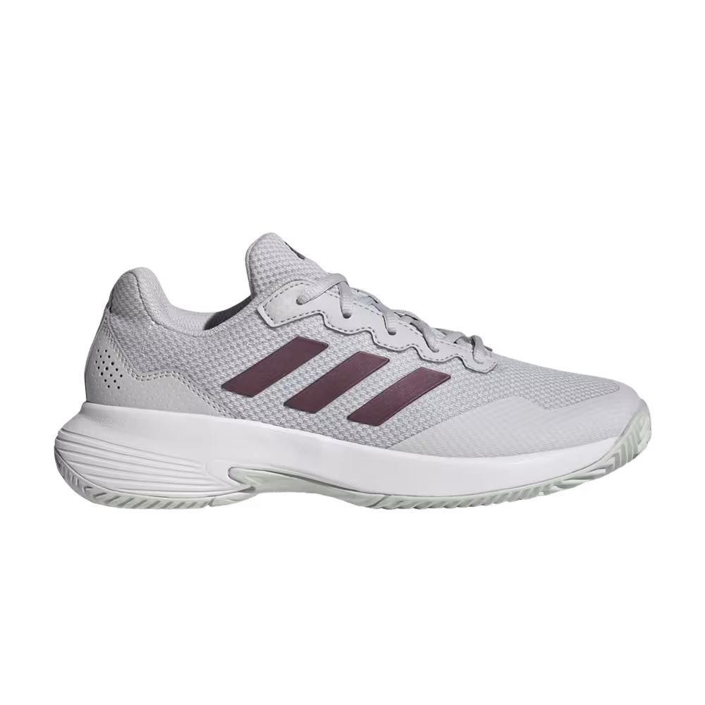 Adidas Women's GameCourt 2.0 Grey Aurora Metallic