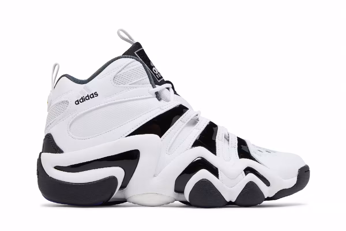 adidas Crazy 8 White Black 2023, view 2