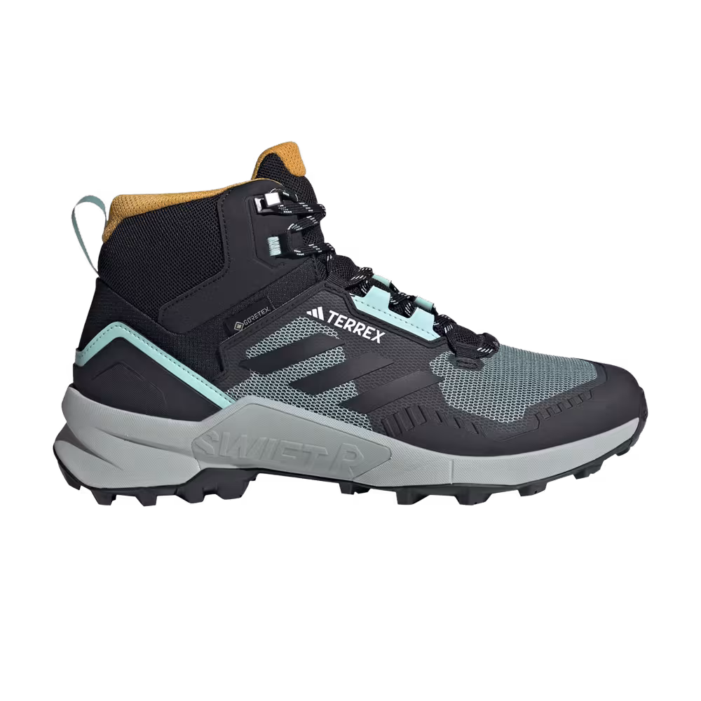 Adidas Terrex Swift R3 Mid GORE-TEX Black Aqua Yellow