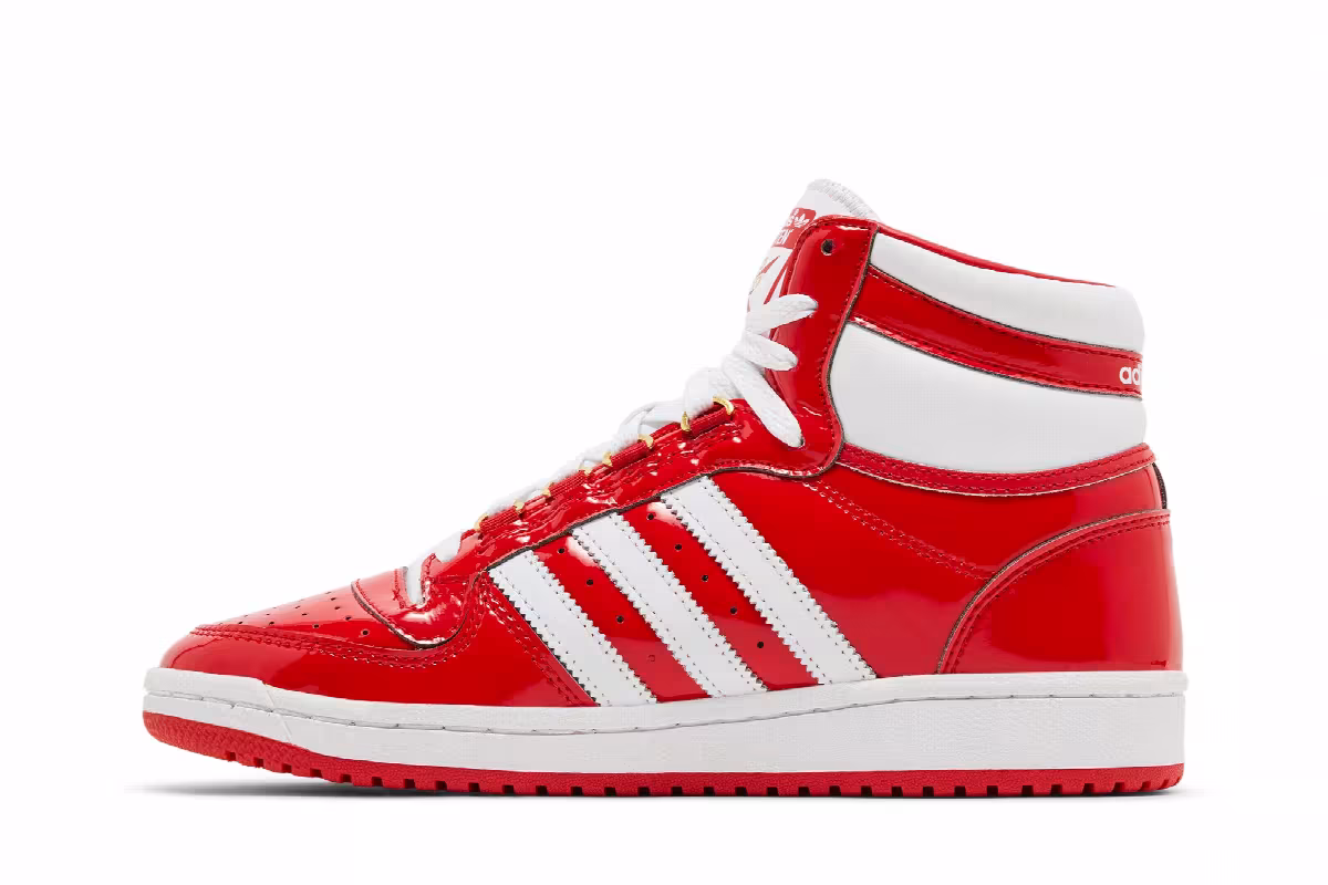 adidas Top Ten RB Scarlet White Gold, view 4