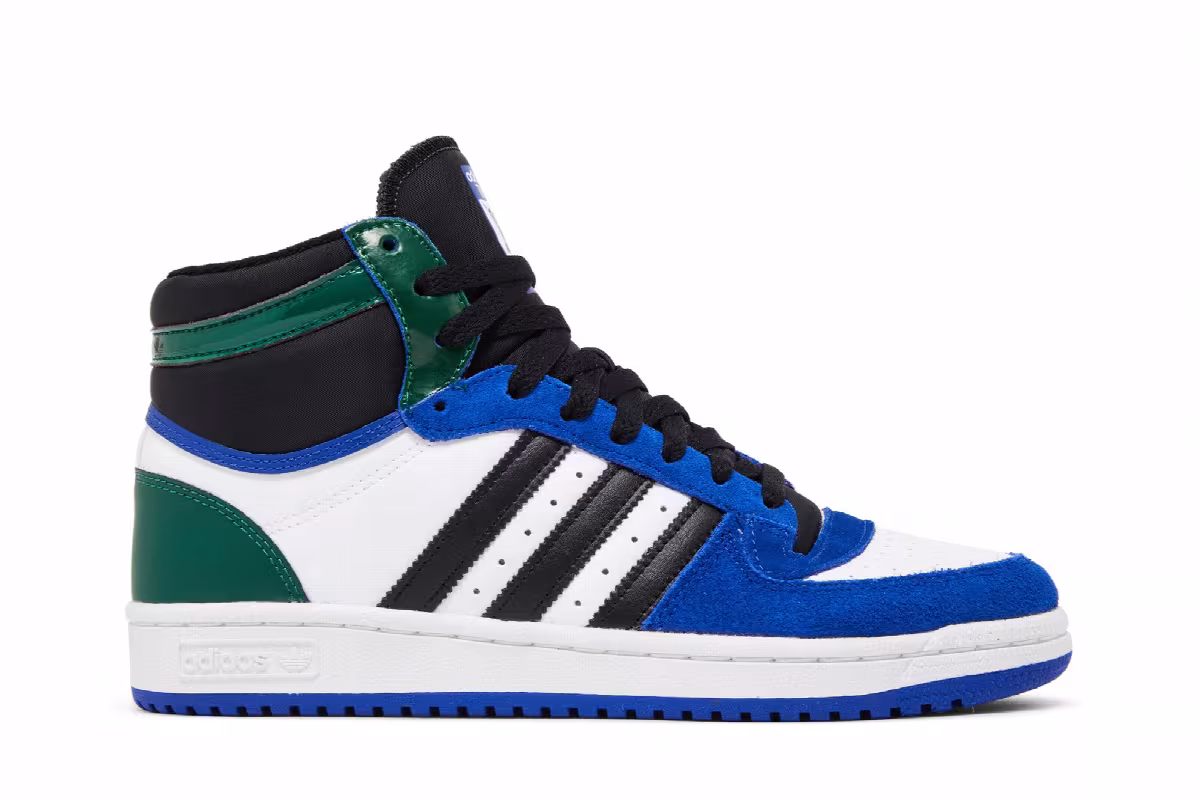 Adidas Top Ten RB Lucid Blue Green, view 2