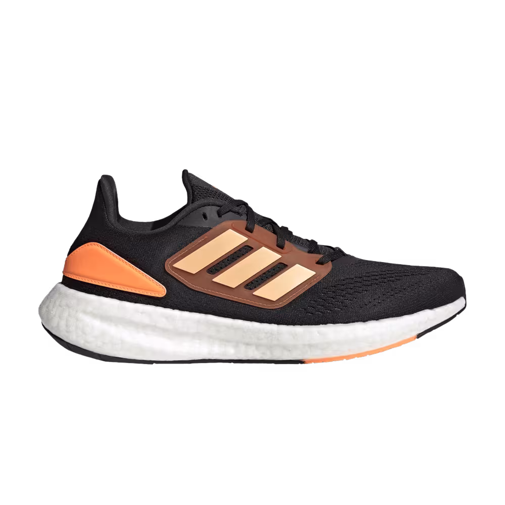 Adidas PureBoost 22 Black Acid Orange
