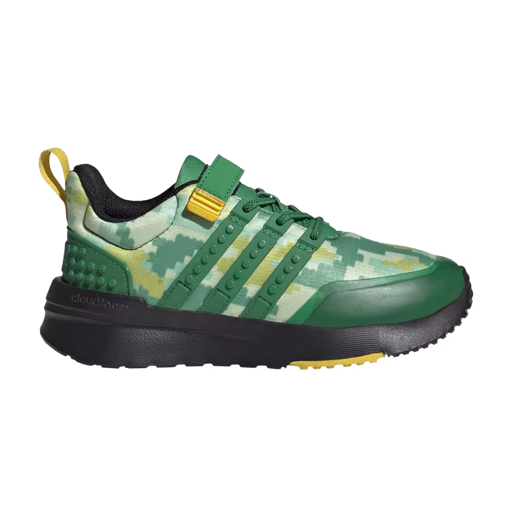 LEGO x adidas Racer TR21 EL Little Kid Digi Camo - Green