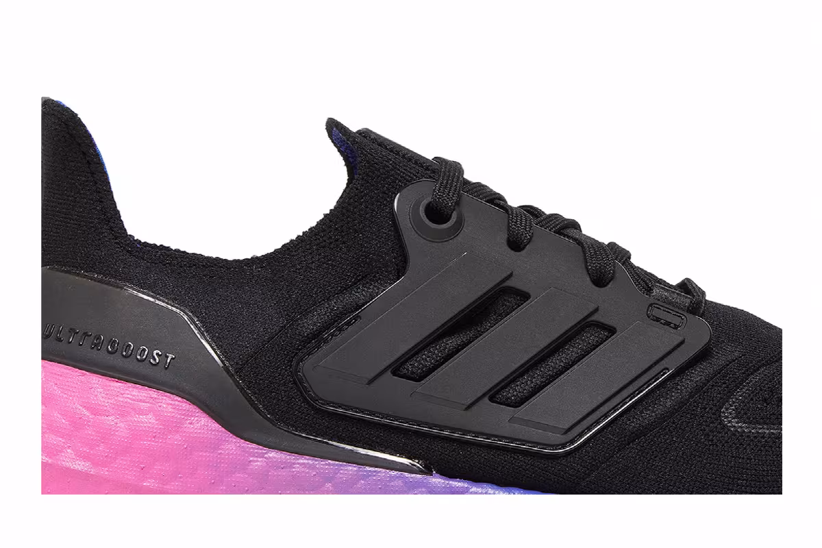 adidas UltraBoost 22 Black Lucid Blue Gradient, view 3