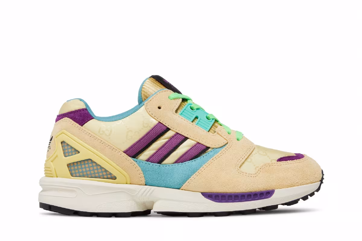 Gucci x adidas Women's ZX 8000 Beige GG Monogram, view 2