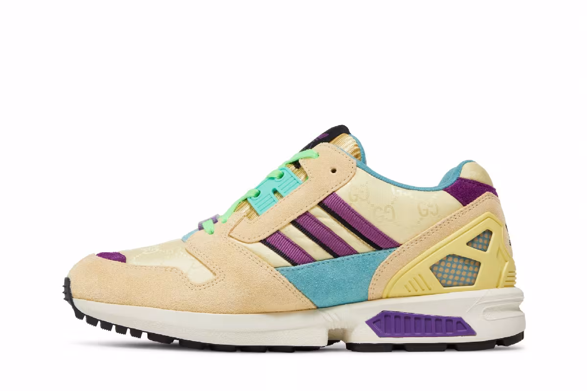 Gucci x adidas Women's ZX 8000 Beige GG Monogram, view 4