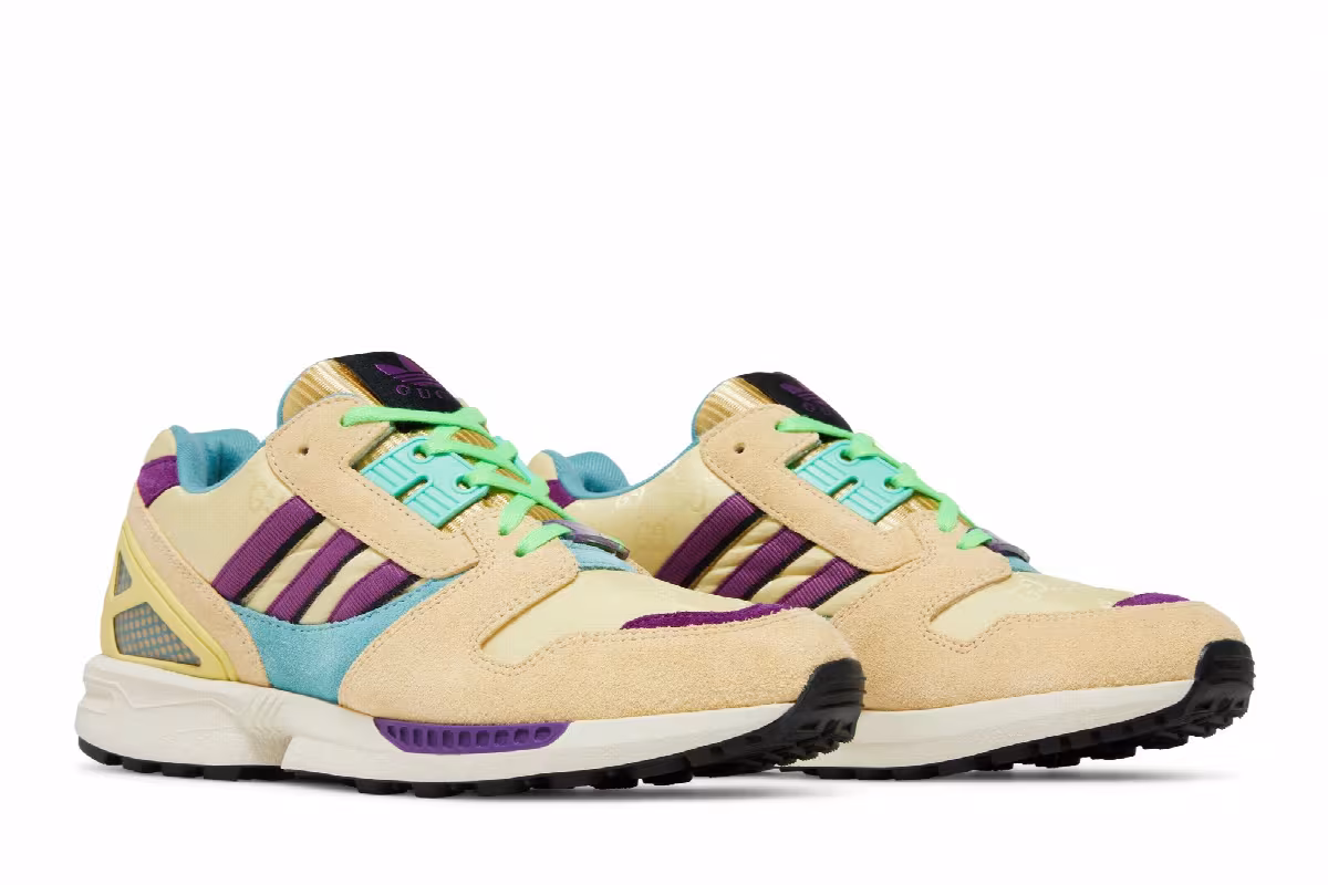 Gucci x adidas Women's ZX 8000 Beige GG Monogram, view 9