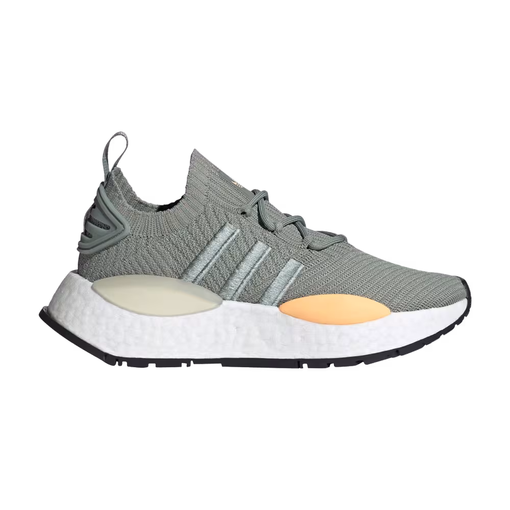 adidas Women's NMD_W1 Silver Green Acid Orange