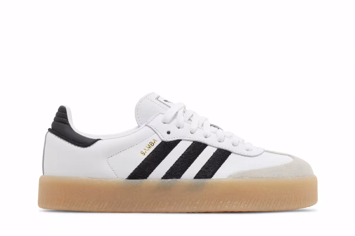 adidas Women's Sambae White Black Gum, view 2