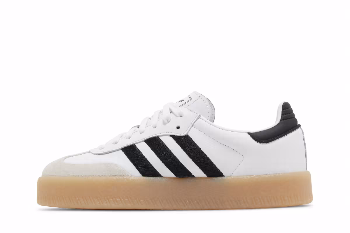 adidas Women's Sambae White Black Gum, view 4