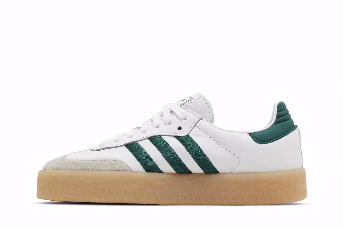 adidas Women's Sambae White Green Gum, view 4