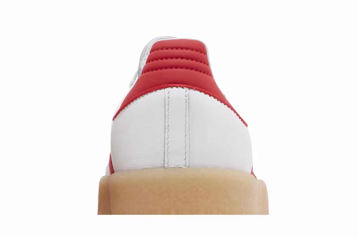 adidas Women's Sambae White Scarlet Gum, view 8