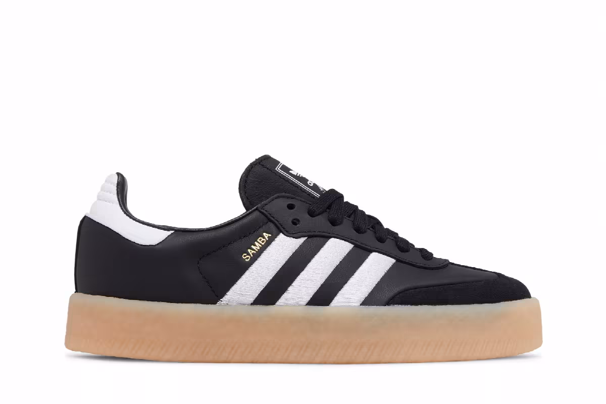 adidas Women's Sambae Black White Gum, view 2