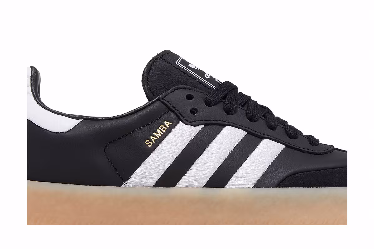 adidas Women's Sambae Black White Gum, view 3