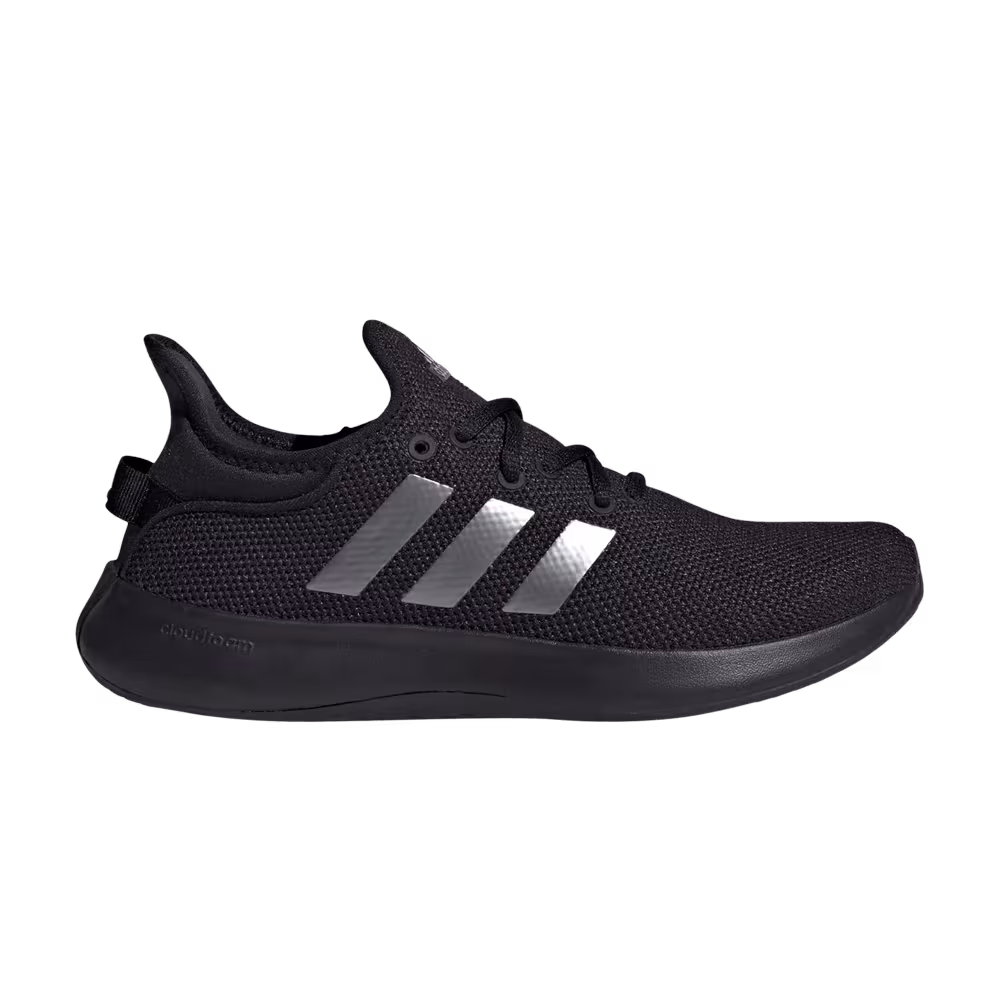 Adidas Women's Cloudfoam Pure Black Iron Metallic