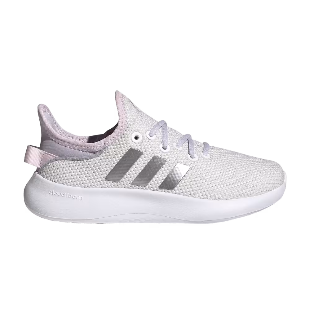 Adidas Cloudfoam Pure Big Kid White Silver Dawn