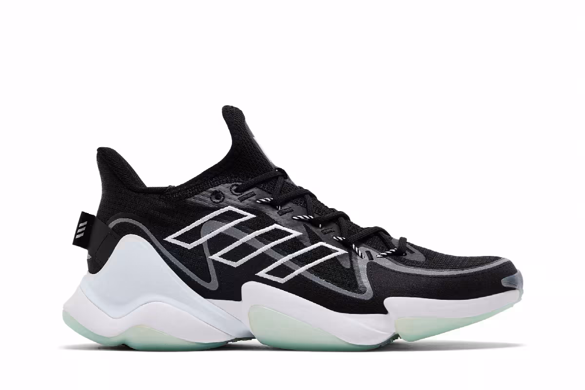 adidas Mahomes 1 Impact FLX Black White, view 2