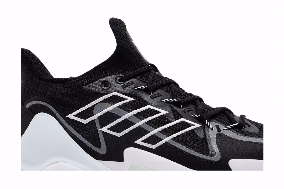 adidas Mahomes 1 Impact FLX Black White, view 3