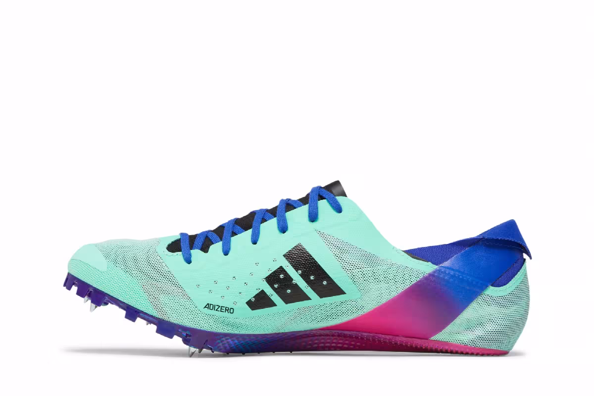 adidas Adizero Finesse Spikes Pulse Mint Lucid Blue, view 4