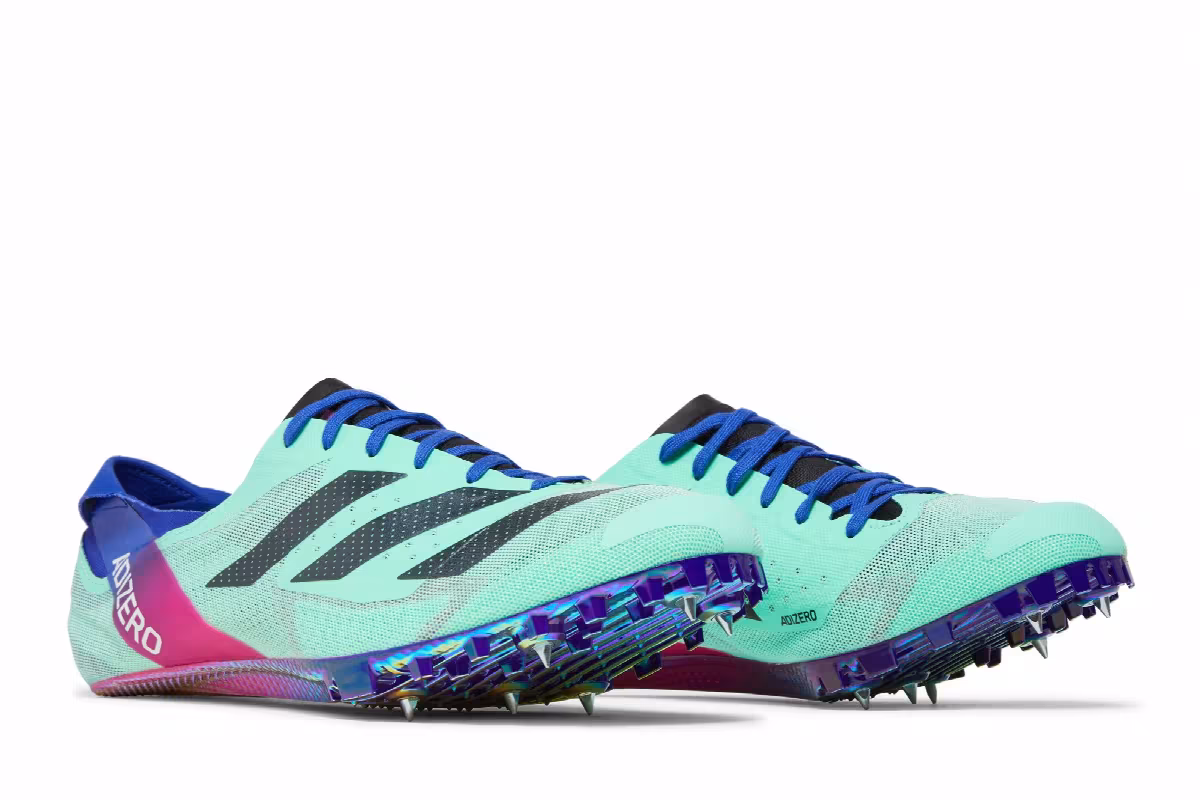 adidas Adizero Finesse Spikes Pulse Mint Lucid Blue, view 9