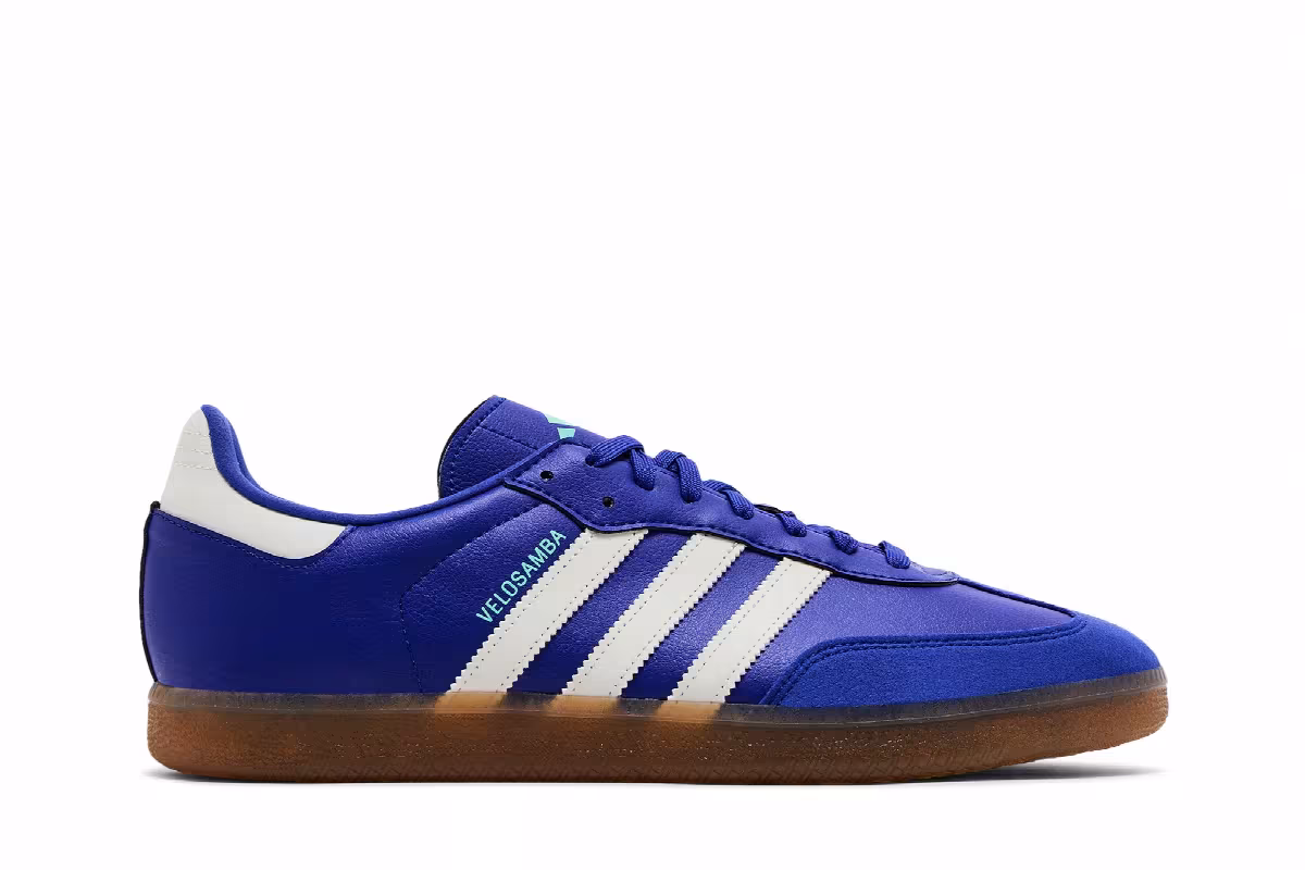 adidas Velosamba Vegan Lucid Blue Gum, view 2