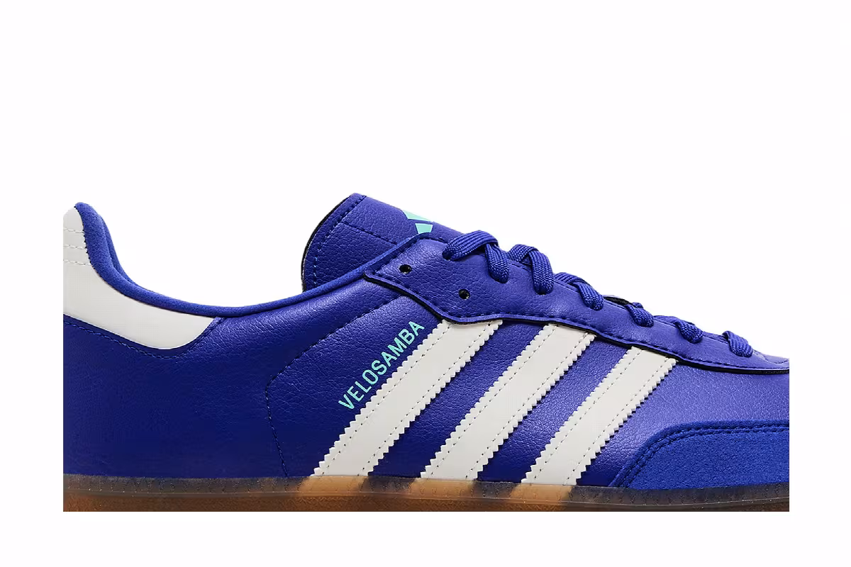 adidas Velosamba Vegan Lucid Blue Gum, view 3