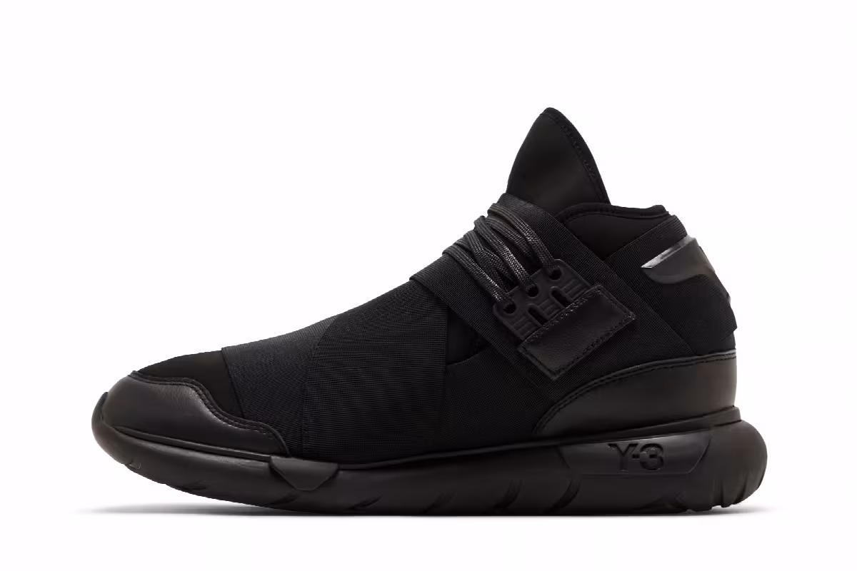 adidas Y-3 Qasa High Triple Black 2023, view 4