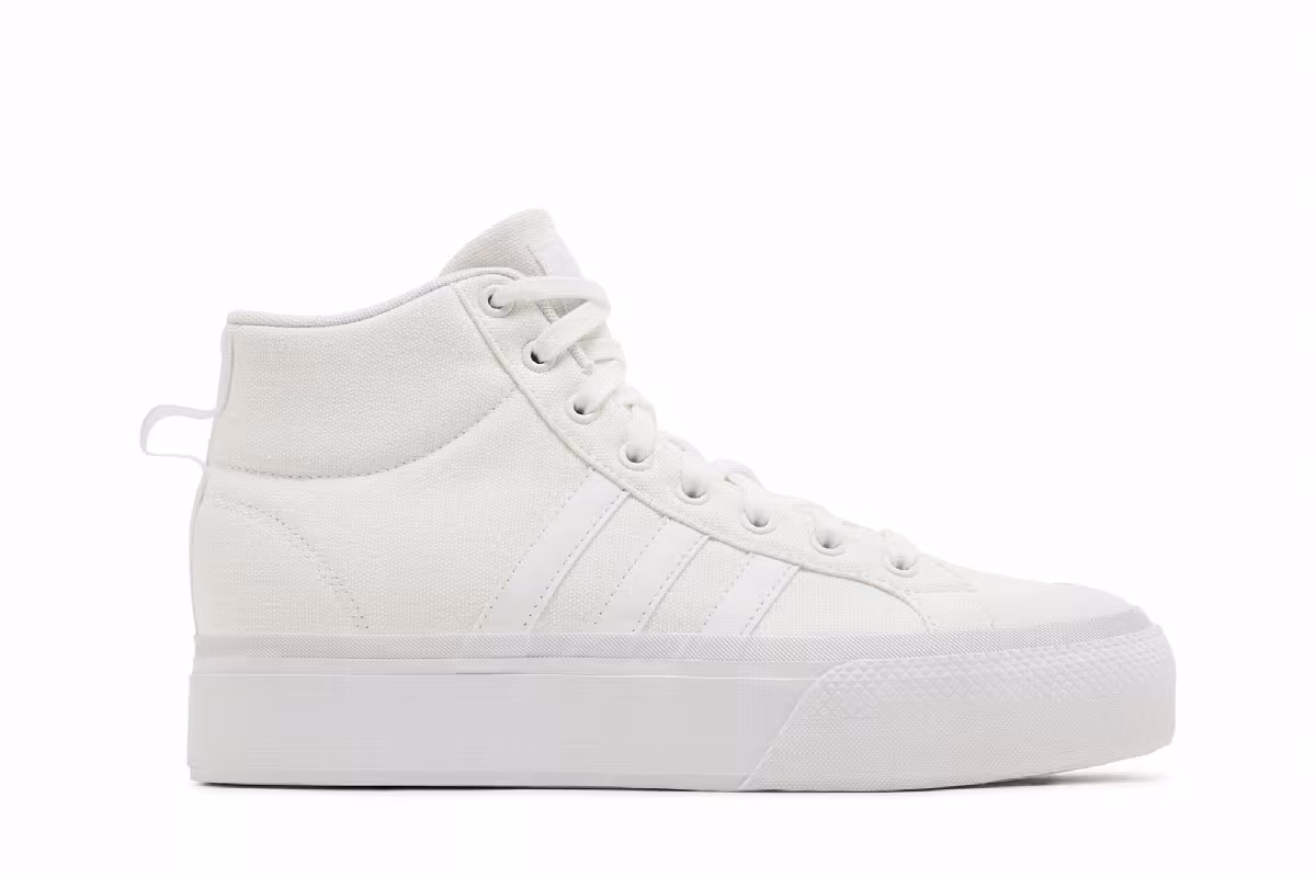 Adidas Women's Bravada 2.0 Platform Mid Triple White, view 2