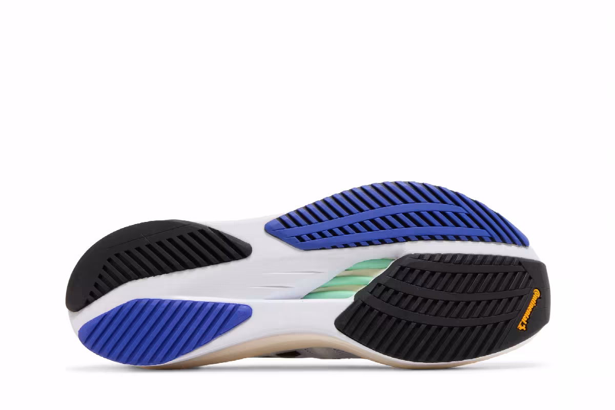 adidas Adizero Boston 11 White Lucid Blue Fuchsia, view 5