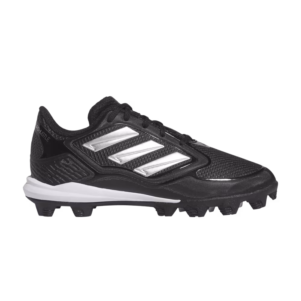 Adidas PureHustle 3 MD J Black Silver Metallic