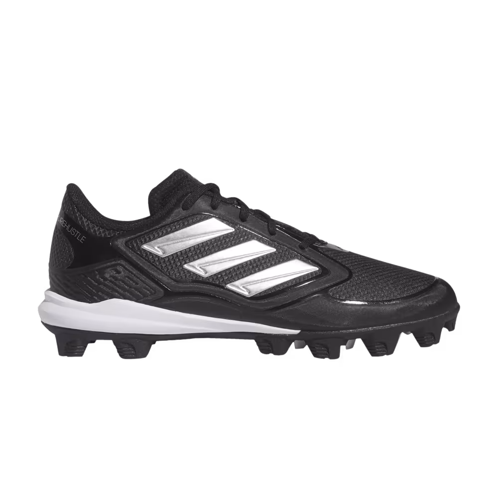 Adidas Women's PureHustle 3 MD Black Silver Metallic