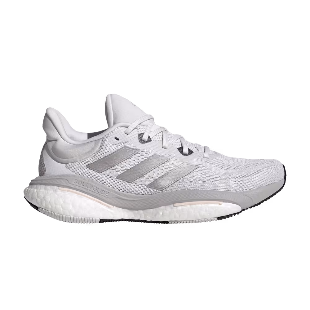 Adidas Women's SolarGlide 6 Crystal White Taupe Metallic