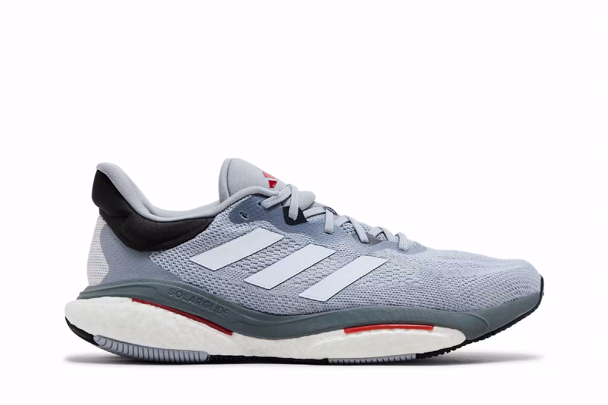 Adidas SolarGlide 6 Halo Silver Scarlet, view 2