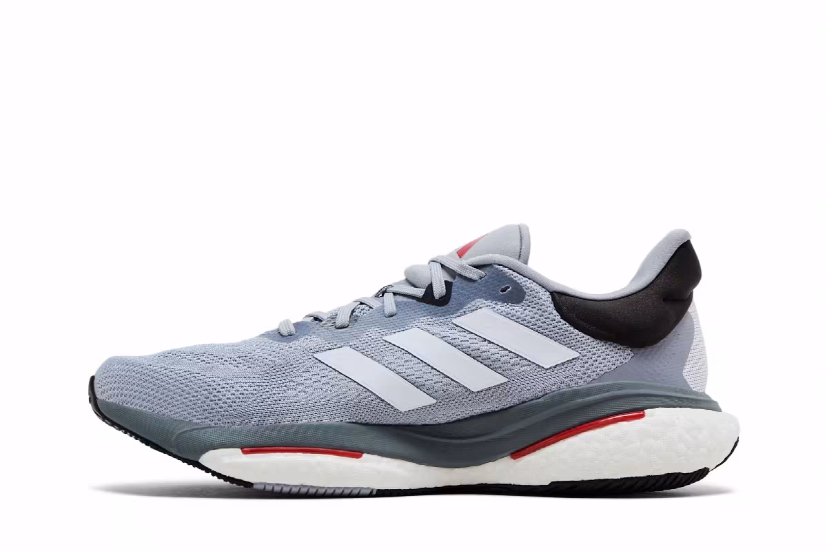 Adidas SolarGlide 6 Halo Silver Scarlet, view 4