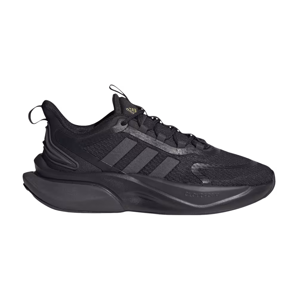 adidas Women's AlphaBounce Plus Black Gold Metallic