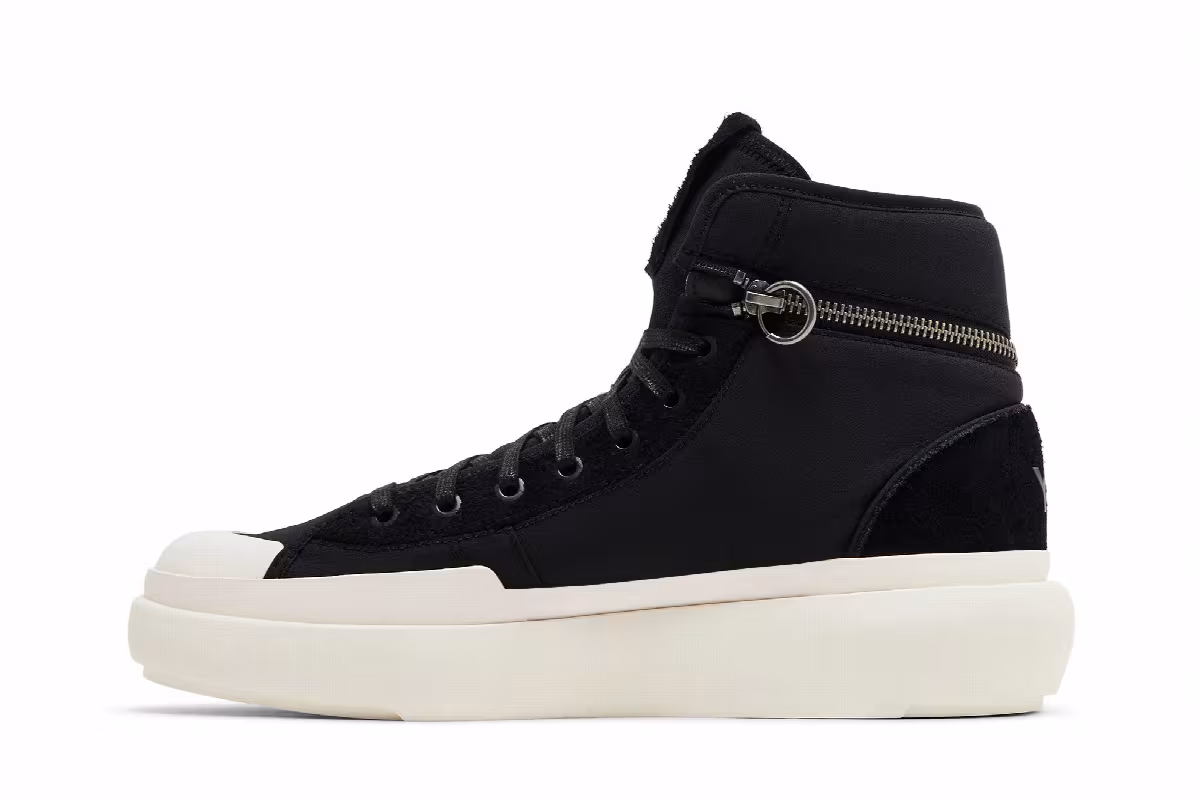adidas Y-3 Ajatu Court High Black Off White, view 4