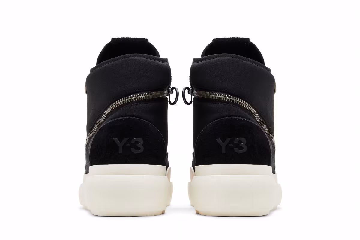 adidas Y-3 Ajatu Court High Black Off White, view 7