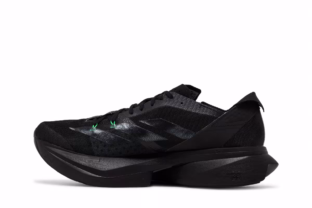 adidas Adizero Adios Pro 3 Black Green, view 4